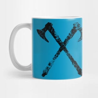 Vintage worn Viking Axes Mug